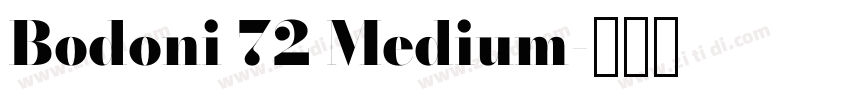 Bodoni 72 Medium字体转换